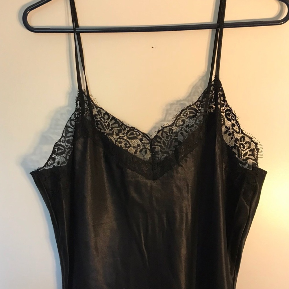 Black slip dress